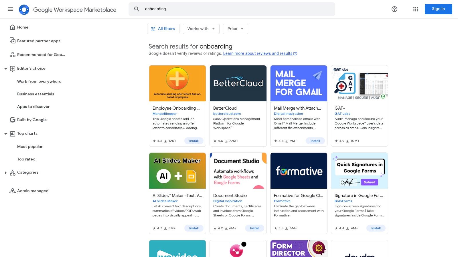 Google Workspace Onboarding Template