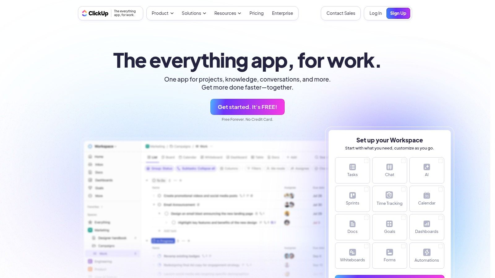 ClickUp Due Diligence Template