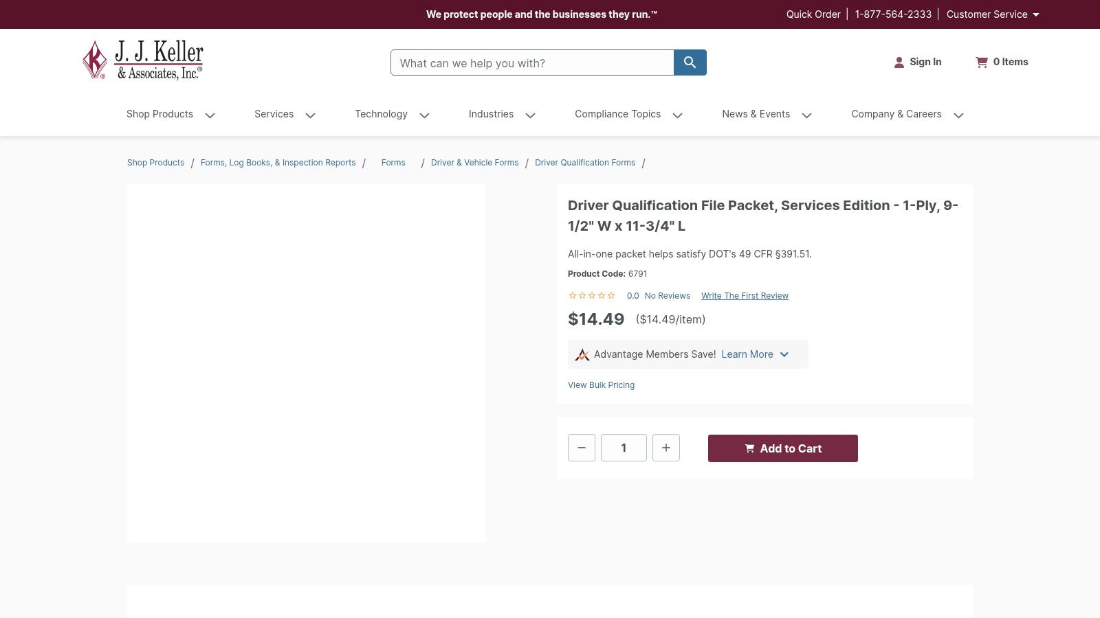 J. J. Keller & Associates, Inc. - Driver Qualification File - Services Edition