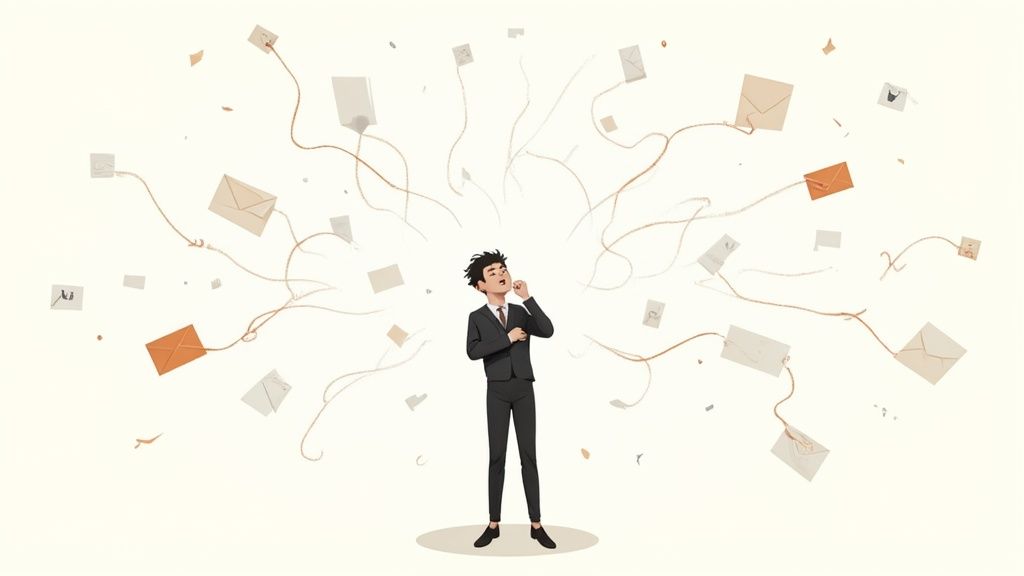 People working on document collection process