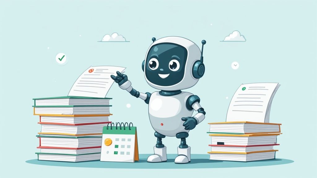 A person using a modern interface with automated workflows, symbolizing streamlined compliance processes