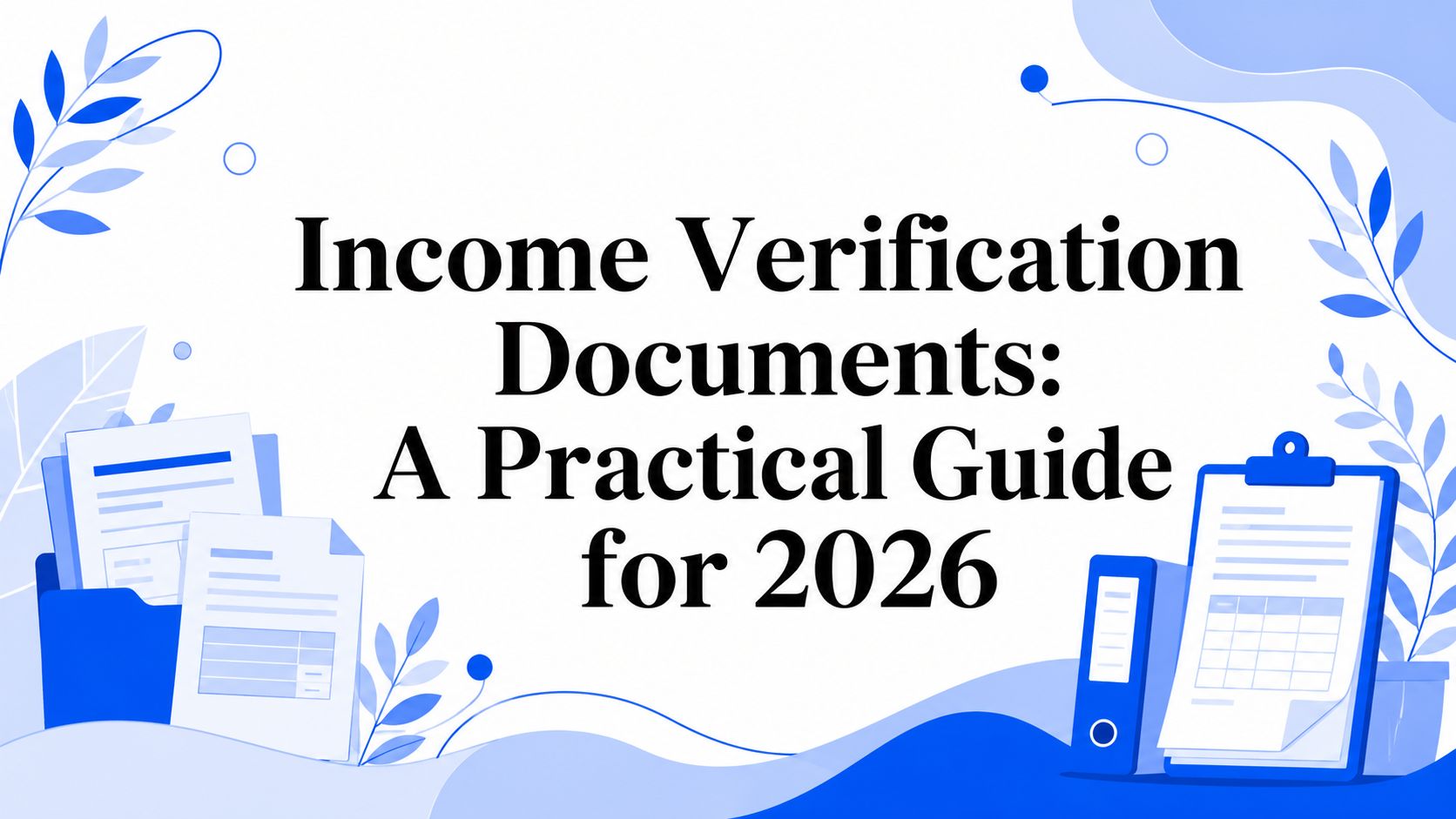 Conditional Logic Guide Income Verification Documents: A Practical Guide for 2026